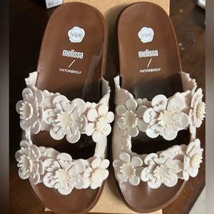 Melissa Wide Blossom + Viktor & Rolf Slide Sandals Spring Summer